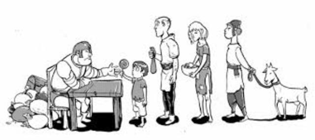 PRINCIPALES IMPUESTOS DURANTE LA CORONA ESPAÑOLA