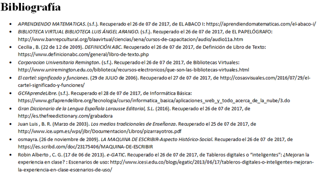 Bibliografía