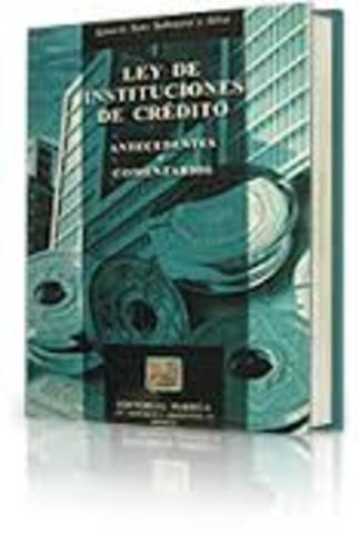 Ley de Instituciones de crédito.