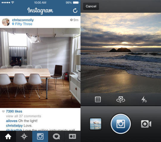 Instagram Updates for iOS7