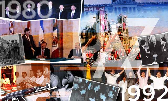 Firma de Los Acuerdos de Paz en el Salvador