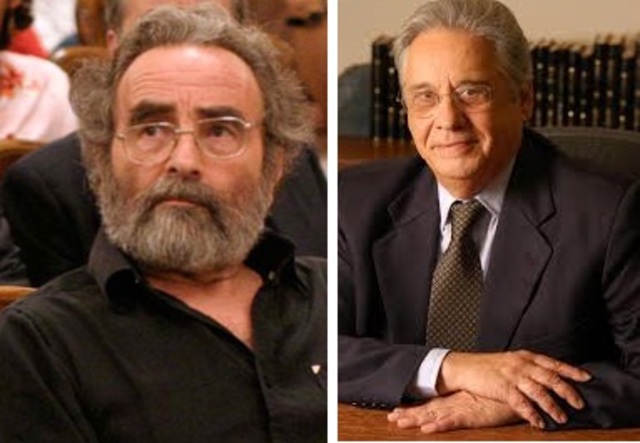 Sociólogo brasileño Fernando Enrique Cardoso y el historiador chileno Enzo Faletto