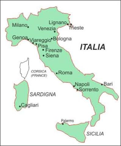 Florencia, Genova y Venecia.