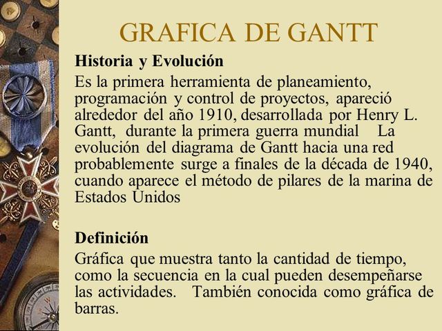 DIAGRAMA DE GANTT (Henry Gantt)
