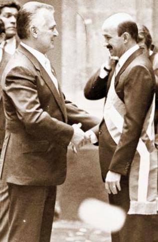 MIGUEL DE LA MADRID Y CARLOS SALINAS DE GORTARI