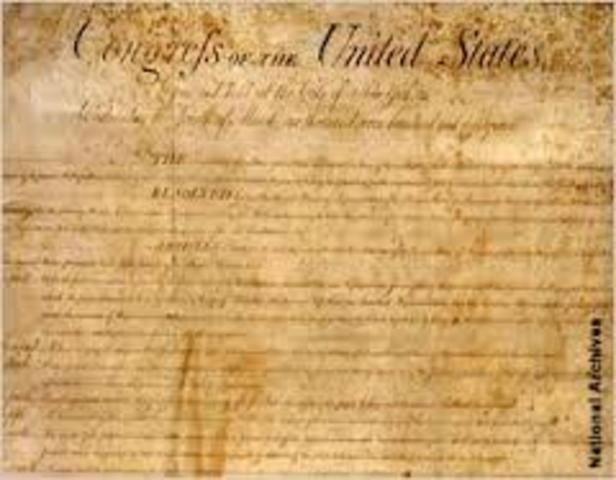 Declaración de derechos Estados Unidos