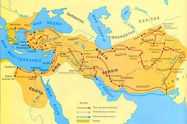 356 al 323 A.C. Apogeo del Imperio Magno