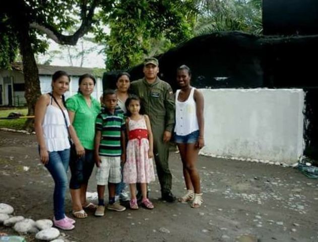 Izada de bandera de mi hermano