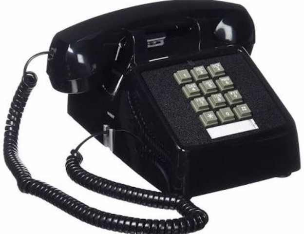 The desk telephone was invented