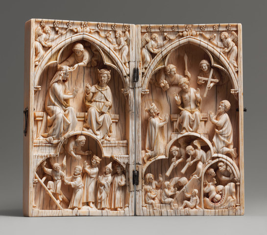 Diptych with the Coronation of the Virgin and the Last Judgment
