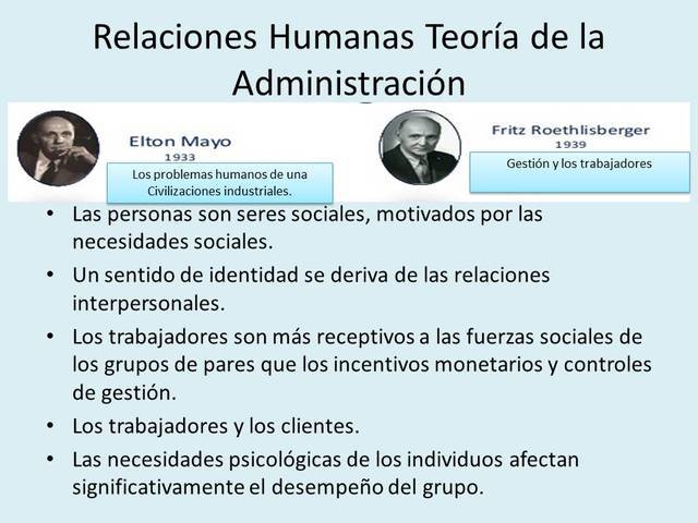 Elton Mayo y F. J. Roethlisberger