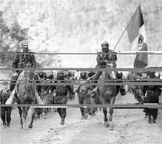 Mina y 300 soldados avanzan al interior del país y se apoderan de 700 caballos en la hacienda de El Cojo