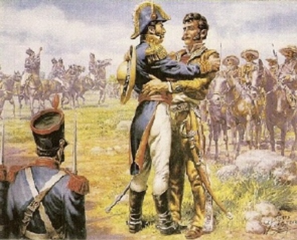 Agustín de Iturbide sale de la ciudad de México para combatir a Guerrero