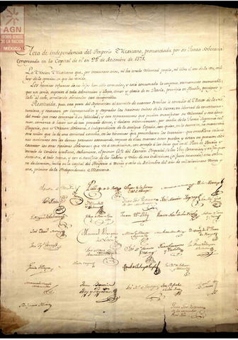 Firma del acta de independencia