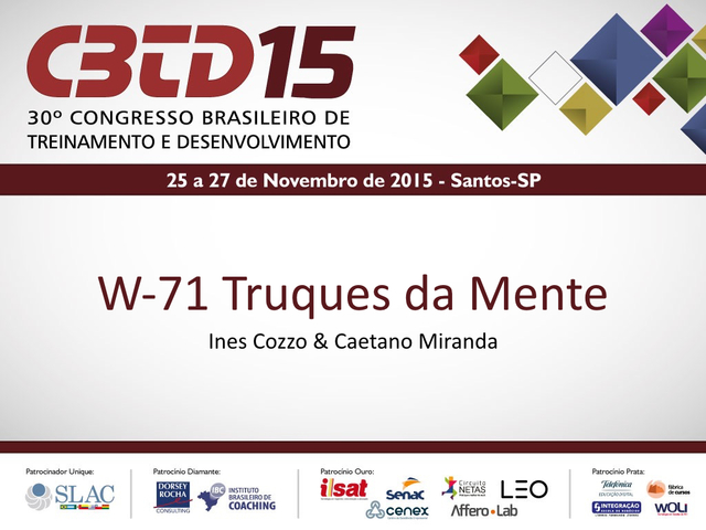CBTD - Congresso Brasileiro de Treinamento e Desenvolvimento