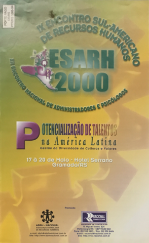 IX Encontro Sul-Americano de RH ESARH