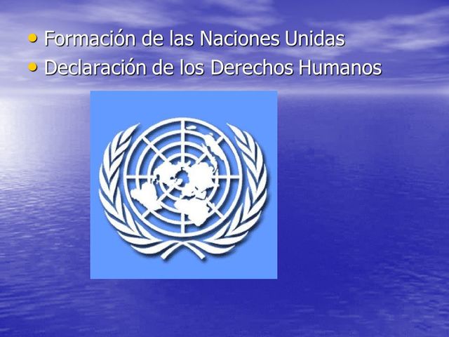 Aparición de las naciones unidas