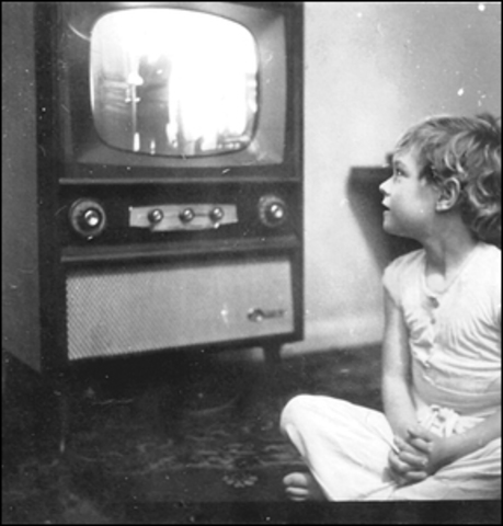 El primer televisor blanco y negro