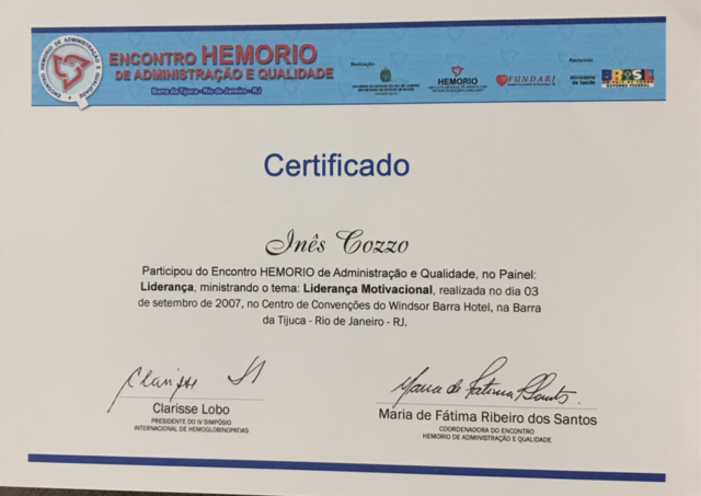 Encontro Hemorio de Adm. e Qualidade