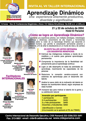 VII Taller Internacional Aprendizaje Dinámico