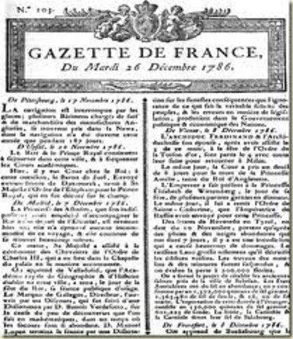 Primer diario francés
