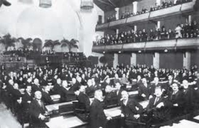 1914 d.C, Se creó La Sociedad de Naciones