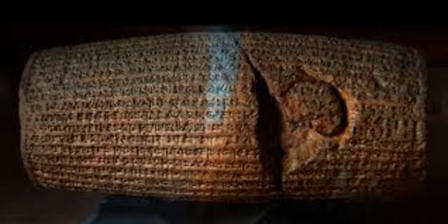 Cilindro de Ciro el Grande, siglo VI A.C