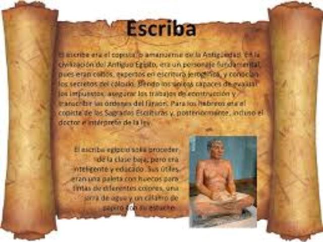 Egipto: El escriba o escriba profesional