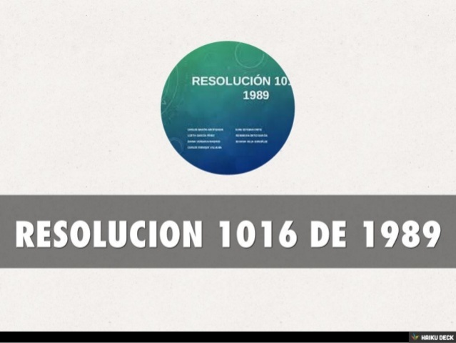 Resolución 1016