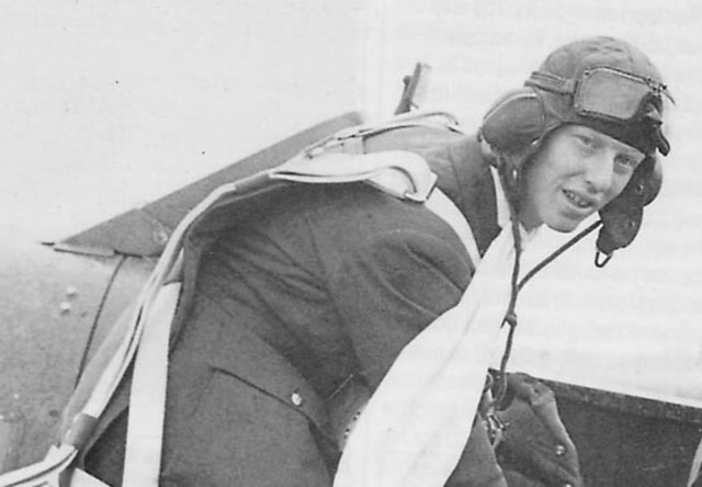 James 'Ginger' Lacey shoots down an He111, Bf109 and an Me110 over Sedan, France.