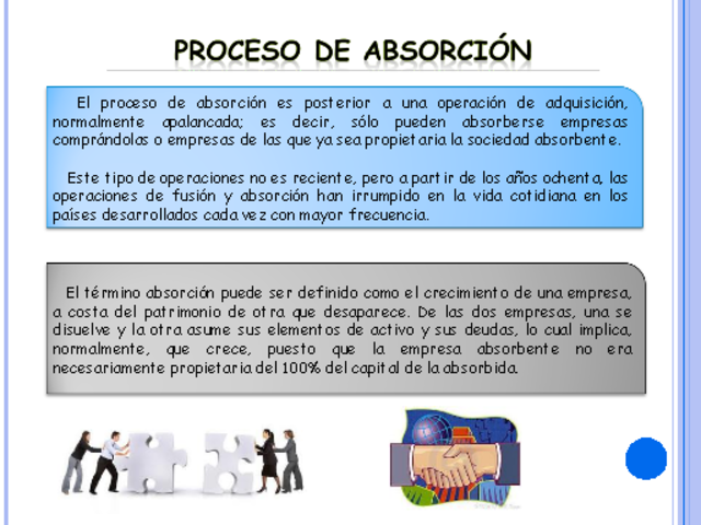 EL CRECIMIENTO POR ADQUISICIÓN O ABSORCIÓN