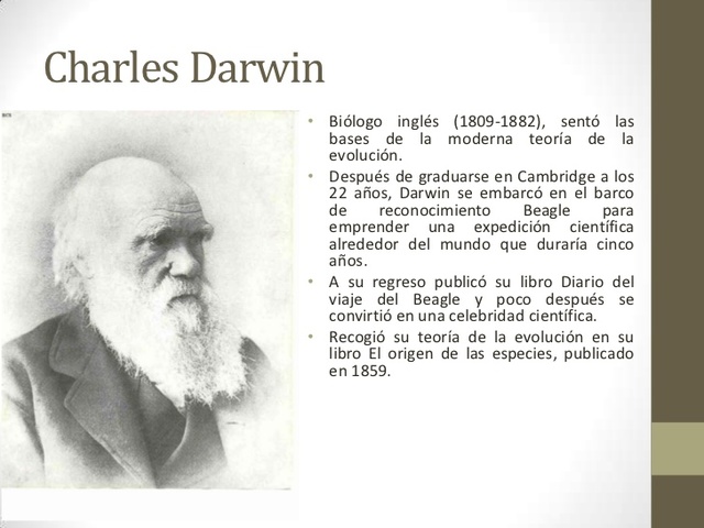 Charles Darwin - Biologo Ingles (1809 - 1882)