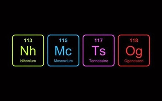 Se halla el téneso, elemento 117 en la tabla periódica.