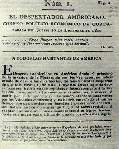 Se funda el Despertador Americano