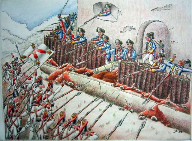 Mina gana la batalla del Fuerte del Sombrero