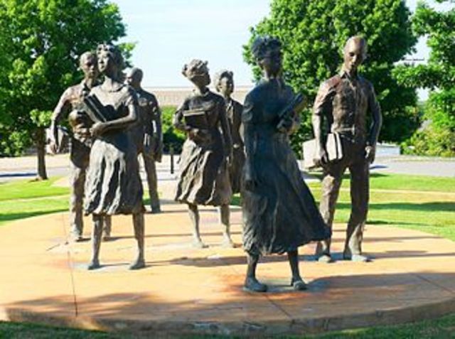 Little Rock Nine (Little Rock Central High School desegregated)