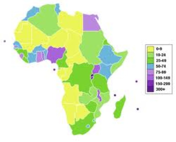 The population of Africa reaches one billion