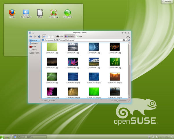 Se crea Opensuse
