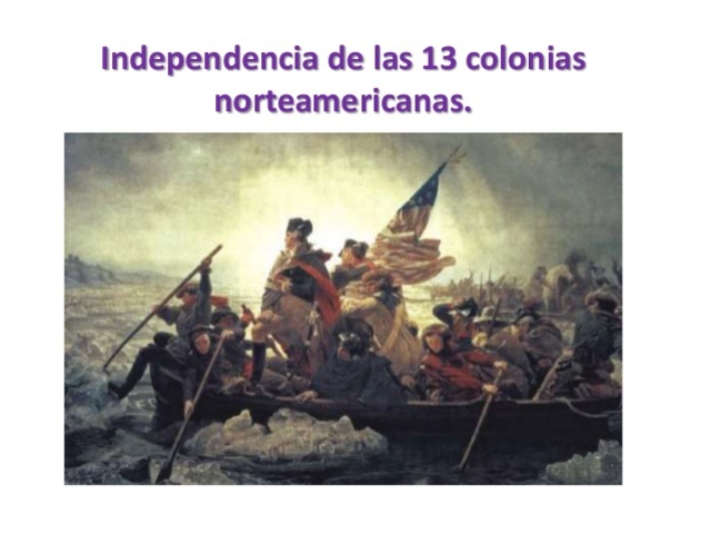 Independencia de la colonias inglesas en norteamerica
