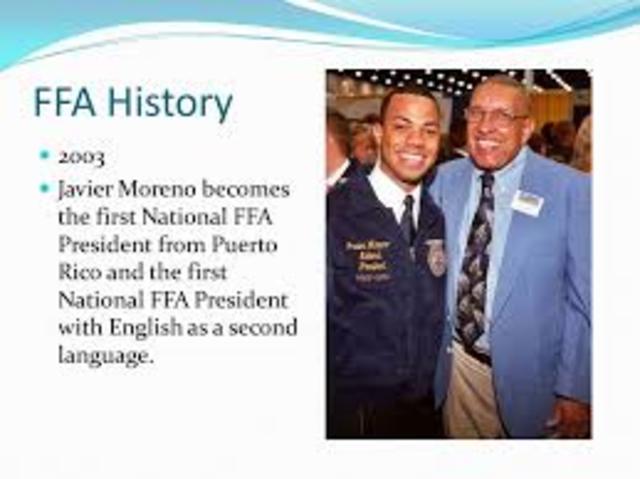 Javier Moreno, Puerto Rico, elected national president