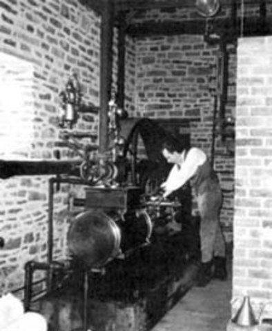 steam powered flour mill built