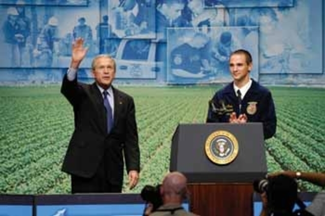 G. Bush speaks at convention
