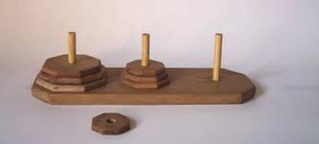 Torres de Hannoi Édouard Lucas (1883 D.C.)