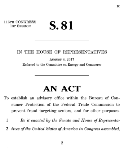 A bill was passed by the 81st Congress of the United States