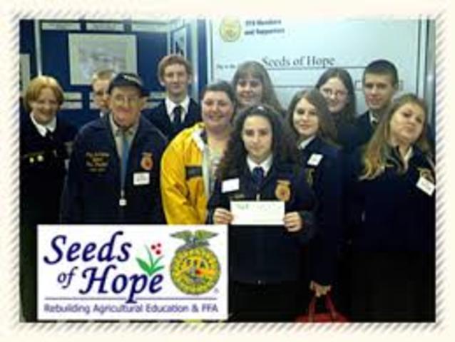 National FFA launched Seeds of Hope