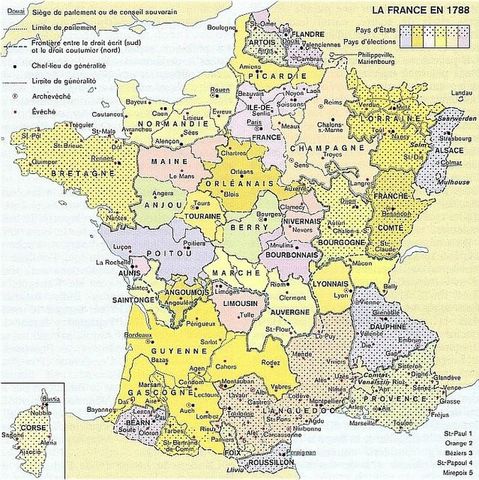 French Revolution: Map
