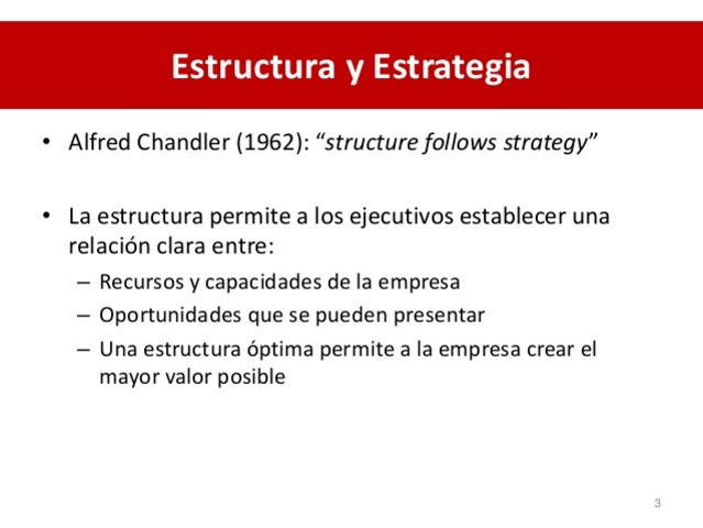 La Estructura Se Ciñe A La Estrategia