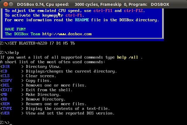 Programación previa