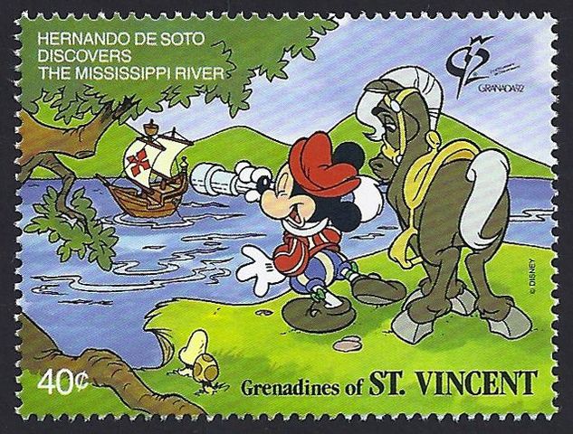 De Soto discovers the Mississippi river