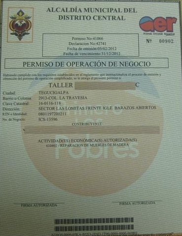 PERMISO PARA OPERAR COMO ALMACÉN